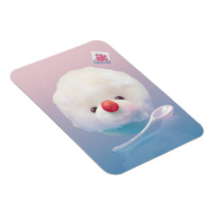 Magnet Flexible Chien de glace rasé mignon