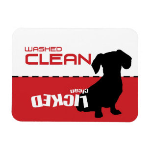 Magnet Flexible Chien de Weiner, aimant de lave-vaisselle de chiot