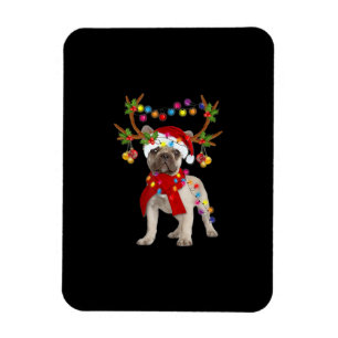 Magnet Flexible Chien-taureau français Magnifique renne Arbre de N