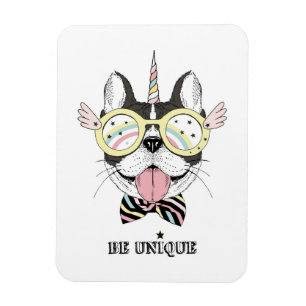 Magnet Flexible Chien-taureau français Unicorn