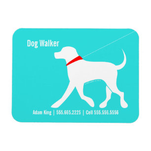 Magnet Flexible Chien Walker Animaux de compagnie Laboratoire d'af