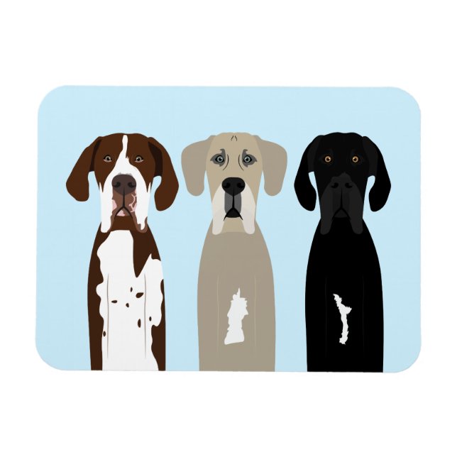 Magnet Flexible Chiens géants (Horizontal)