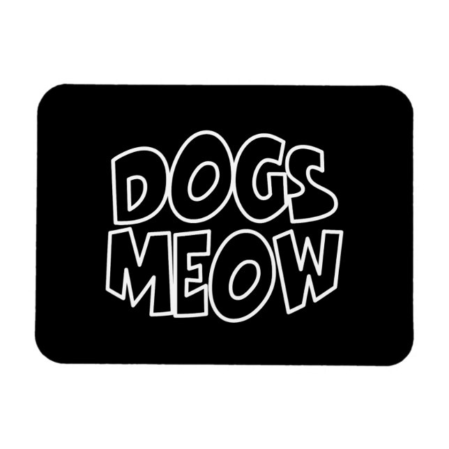 Magnet Flexible Chiens Meow (Horizontal)