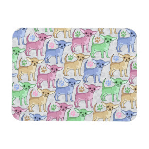 Magnet Flexible Chihuahua Lover Motif coloré