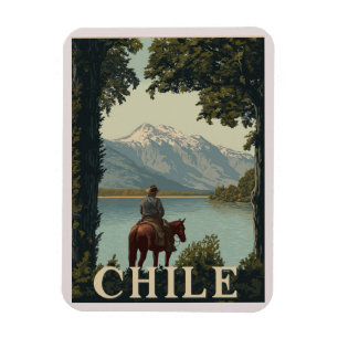 Magnet Flexible Chili Vintage voyage   La montagne des Andes