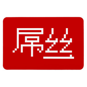 Magnet Flexible Chinois perdant / Diaosi 屌 丝 Hanzi MEME