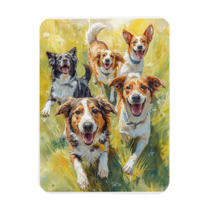 Magnet Flexible Chiots heureux 