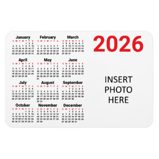 Magnet Flexible Choisissez vos propres couleurs 2026 Photo Calendr