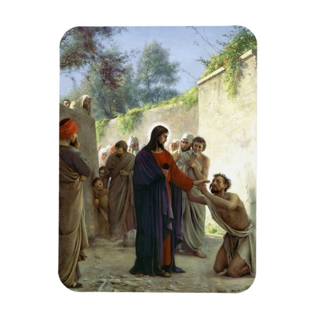 Magnet Flexible Christ guérir l'homme aveugle (Vertical)