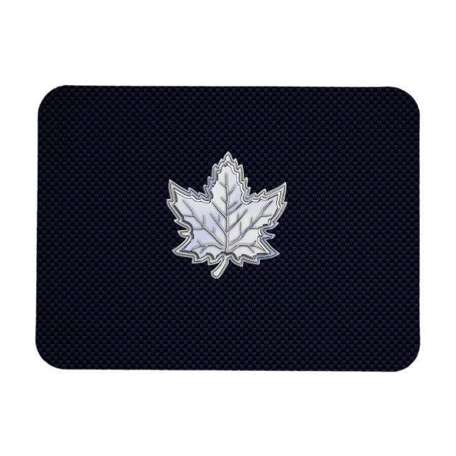 Magnet Flexible Chrome comme feuille d'érable sur l'impression de  (Horizontal)