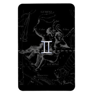Magnet Flexible Chrome Style Gemini Zodiac Connexion Hevelius