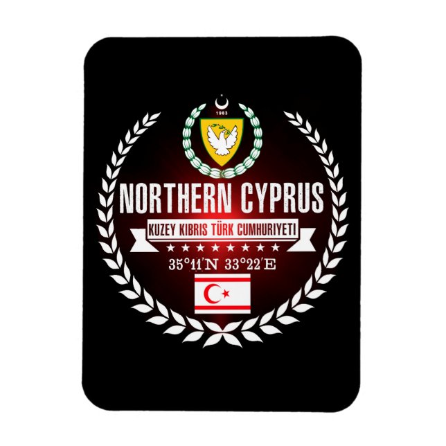 Magnet Flexible Chypre du Nord (Vertical)