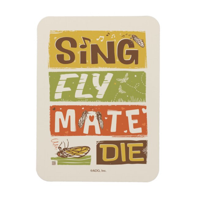 Magnet Flexible Cicada Sing Fly Mate Die (Vertical)
