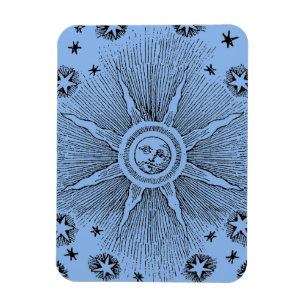 Magnet Flexible Ciel Nocturne Antique Étoiles Solaires Zodiaque Mé