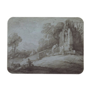 Magnet Flexible Cimetière de Thomas Gainsborough avec la figure