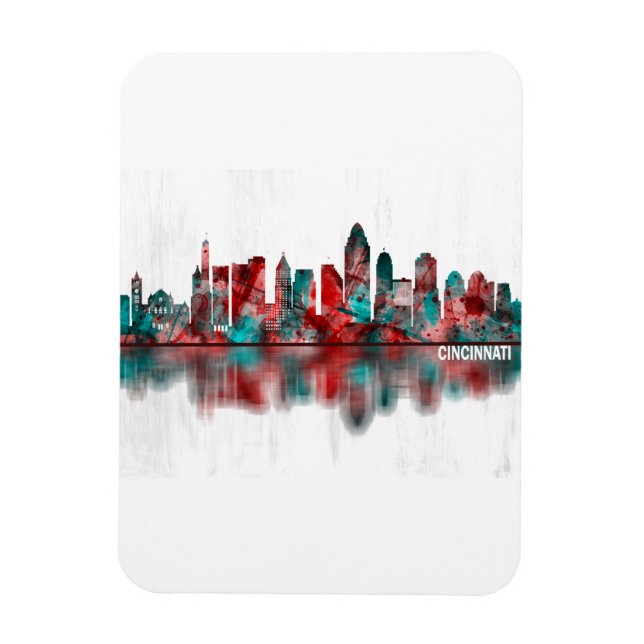 Magnet Flexible Cinnati Ohio Skyline (Vertical)