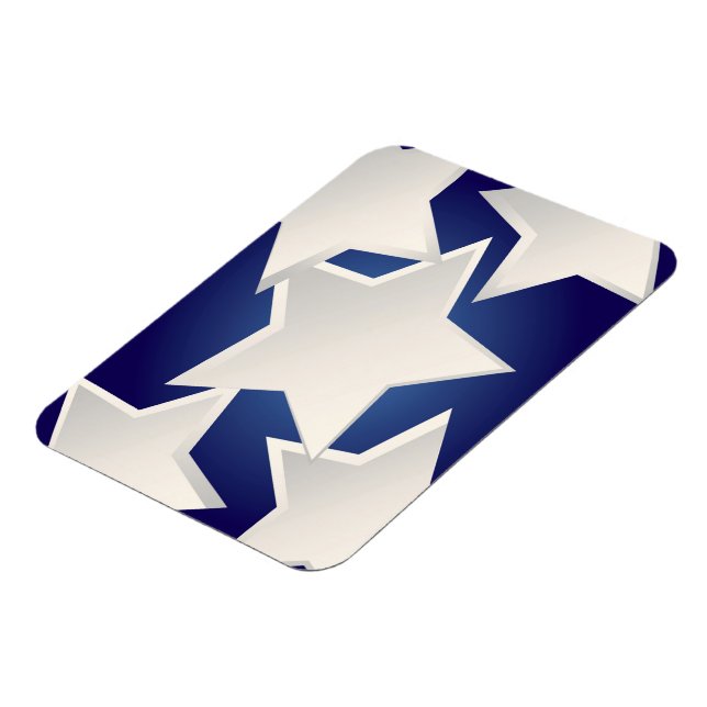 Magnet Flexible Cinq étoiles blanches (Côté Gauche)
