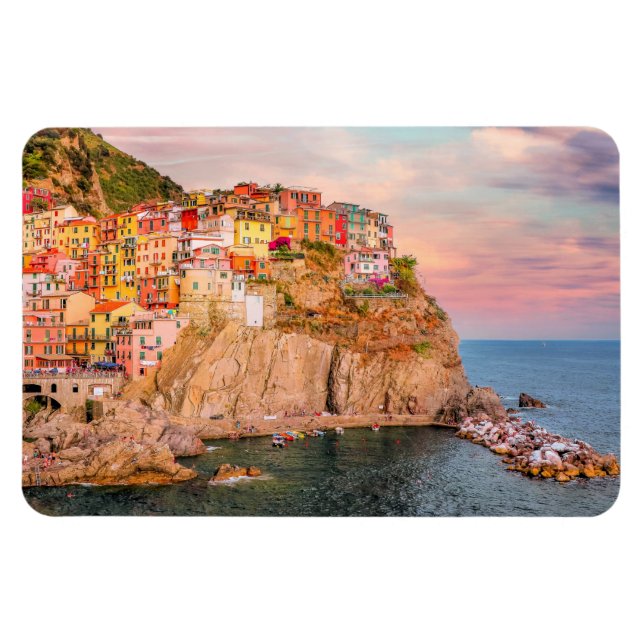 Magnet Flexible Cinque Terre, coucher de soleil (Horizontal)