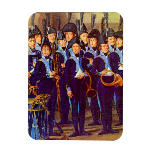 Magnet Flexible circa 1800 musiciens militaires européens
