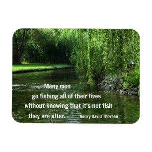 Magnet Flexible Citation de pêche par Henry David Thoreau