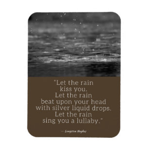 Magnet Flexible Citation de pluie de Langston Hughes