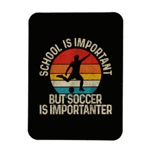Magnet Flexible Citation drôle de football est plus important Reto