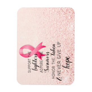 Magnet Flexible Citation inspirante de la sensibilisation au cance