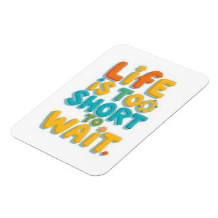 Magnet Flexible Citation motivante audacieuse de style ludique