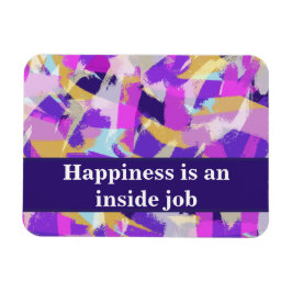 Magnet Flexible Citation Motivationnelle moderne violet rose jaune
