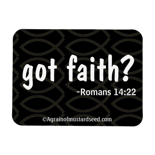 Magnet Flexible Citations bibliques Agrainofmustardseed.com (Horizontal)