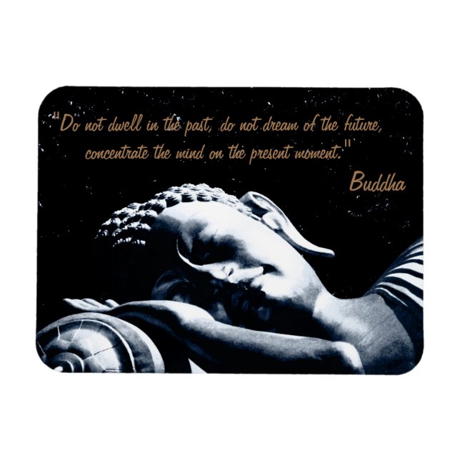 Magnet Flexible Citations de Bouddha et Bouddha couché sous les ét (Horizontal)
