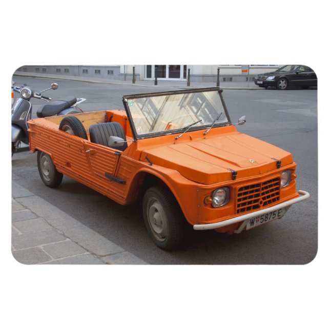 Magnet Flexible Citroen orange Mehari (Horizontal)