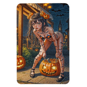 Magnet Flexible Citrouille et chauve-souris d'Halloween Monstre Fi