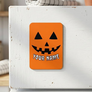Magnet Flexible Citrouille Halloween Orange Personnalisée Votre No
