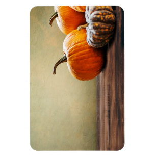 Magnet Flexible Citrouilles d'automne. Thanksgiving et Halloween t