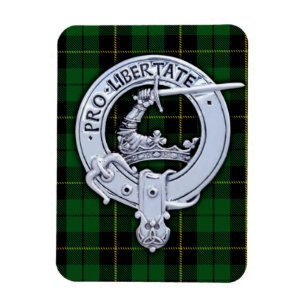 Magnet Flexible Clan Wallace Crest & Hunter Tartan