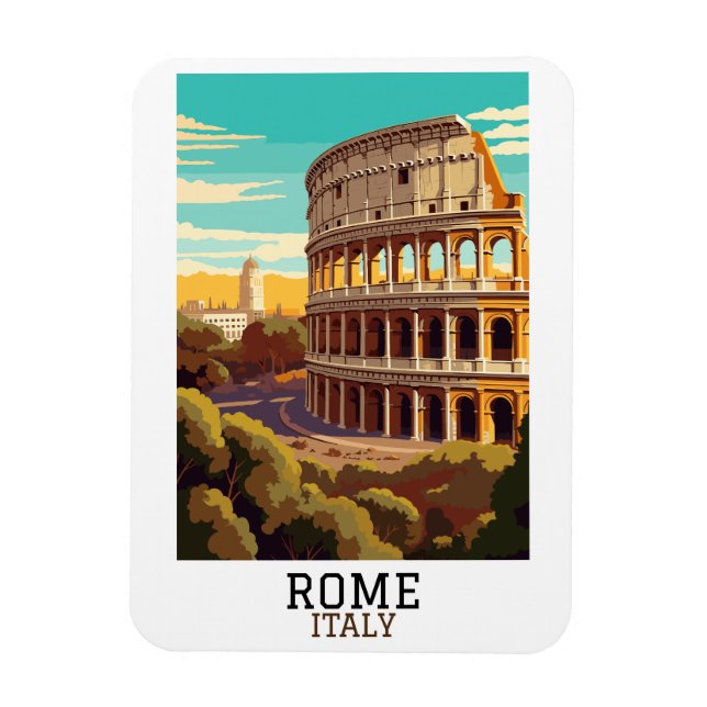 Magnet Flexible Classic Rome Italie Colisée Historique (Vertical)