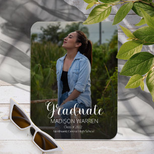 Magnet Flexible Classy Script Graduate Deux Photo Graduation Magne