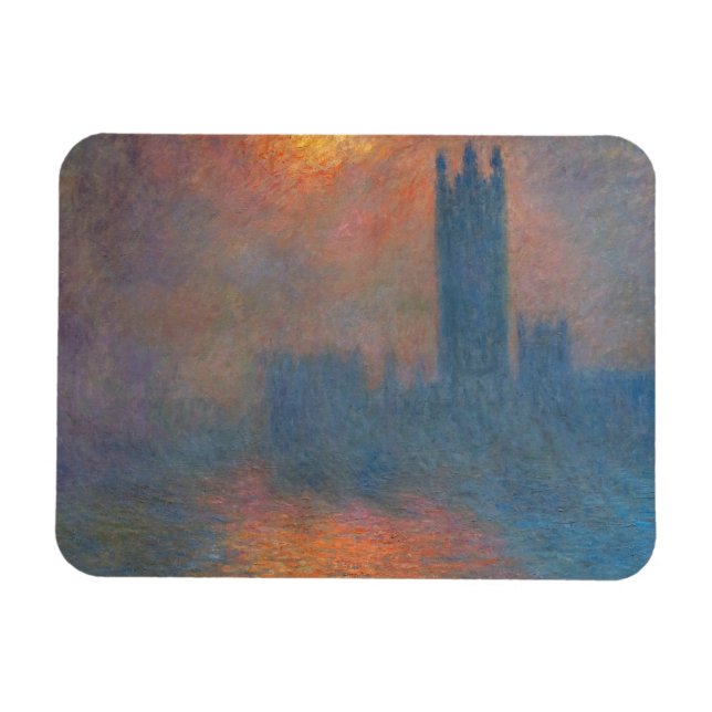 Magnet Flexible Claude Monet - Chambres du Parlement Londres (Horizontal)