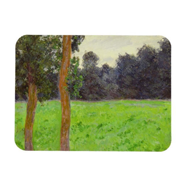 Magnet Flexible Claude Monet | Deux Arbres dans la Prairie (Horizontal)