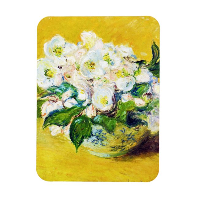 Magnet Flexible Claude Monet flowers floral paint (Vertical)