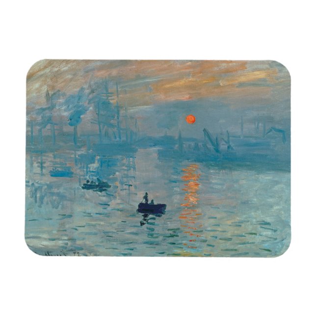Magnet Flexible CLAUDE MONET - Impression, lever du soleil 1872 (Horizontal)