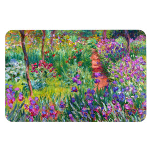 Magnet Flexible Claude Monet : Le jardin d'Iris à Giverny