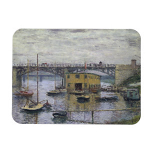 Magnet Flexible Claude Monet - Pont à Argenteuil le jour gris