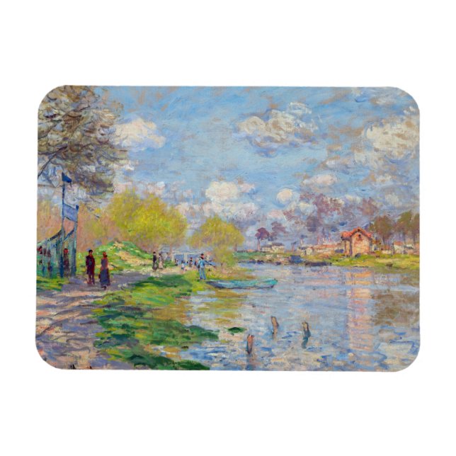 Magnet Flexible Claude Monet - Printemps de la Seine (Horizontal)