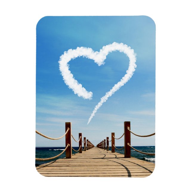Magnet Flexible Cloud en forme de coeur sans fin (Vertical)
