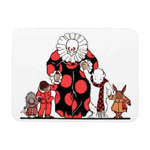 Magnet Flexible clown et amis prennent leur arc