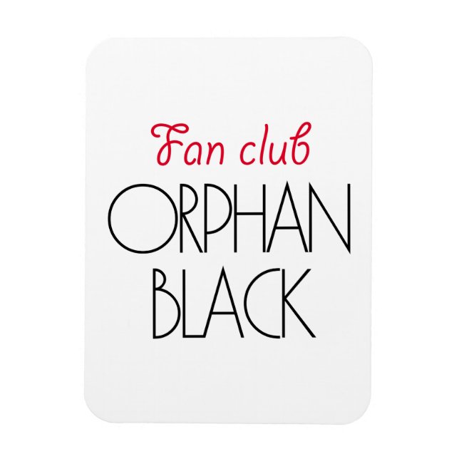 Magnet Flexible Club de fan noir Orphan (Vertical)