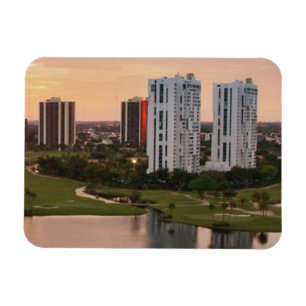 Magnet Flexible Club national au coucher du soleil, Aventura, la