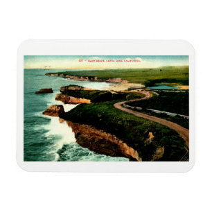 Magnet Flexible Coast Drive, Père Noël Cruz, Californie Poster vin